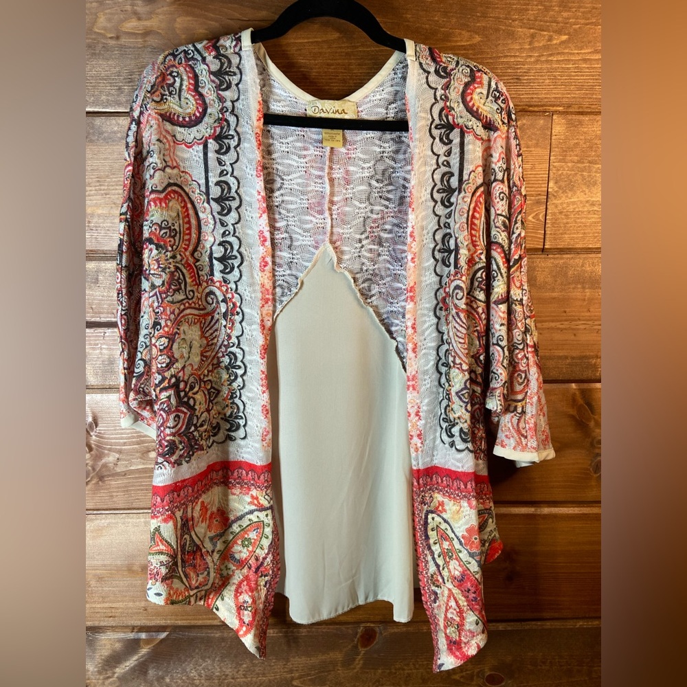 Paisley Kimono Cardigan